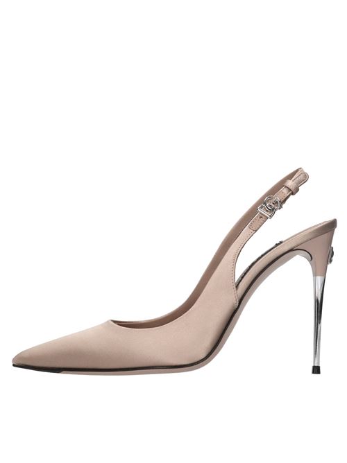 Décolleté slingback Lollo in raso DOLCE&GABBANA | CG0776 A7630 8H056BEIGE SCURO